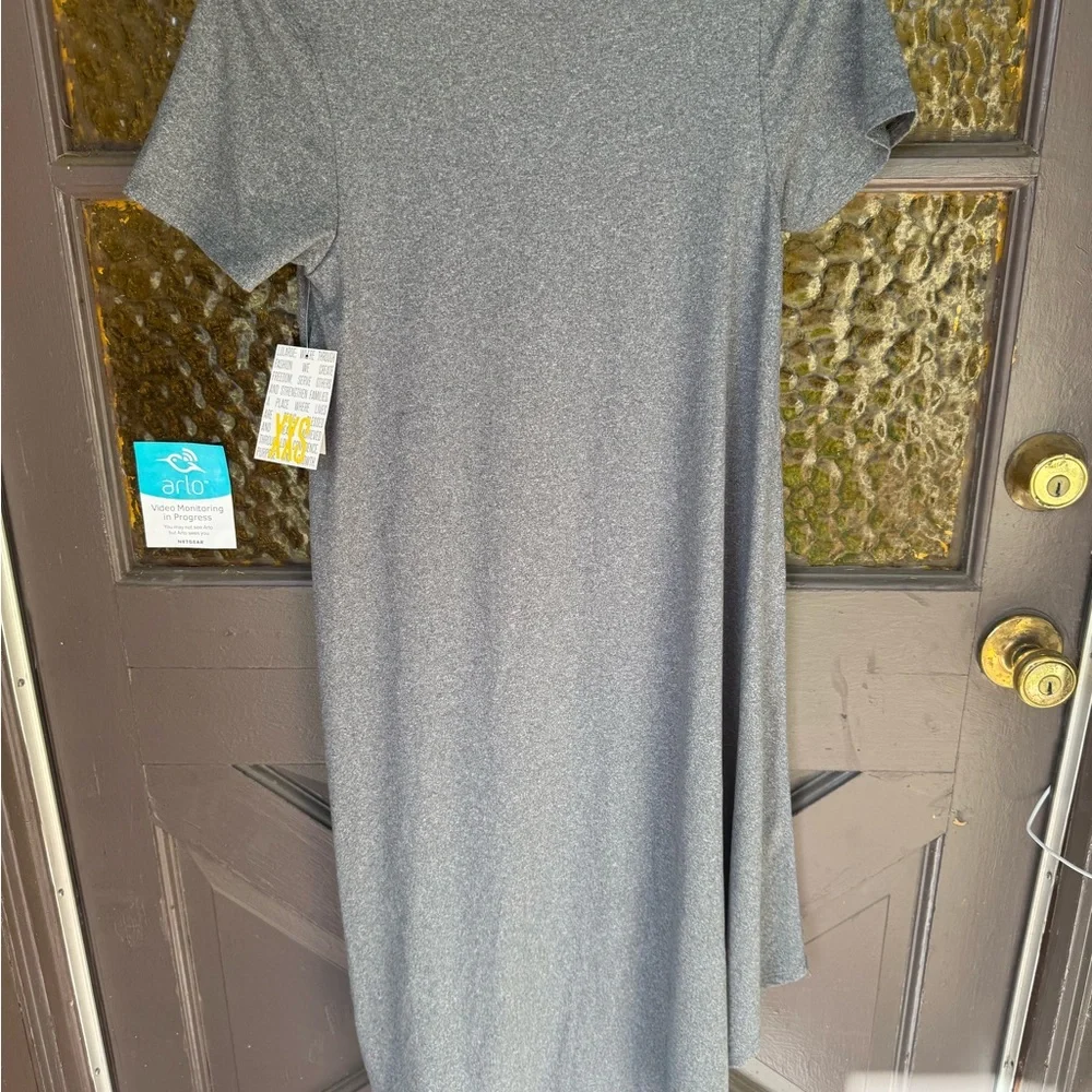 NEW WITH TAGS LuLaRoe Gray High Low Dress CARLY XXS - Picture 5 of 12